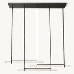 Audubon Vertical Crystal Triple Bar Linear Chandelier