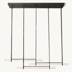 Audubon Vertical Crystal Triple Bar Linear Chandelier