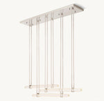 Audubon Vertical Crystal Triple Bar Linear Chandelier