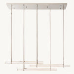 Audubon Vertical Crystal Triple Bar Linear Chandelier