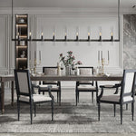 Ravelle Clear Glass Linear Chandelier 73"