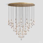 Soltaire Cascading Crystal Round Chandelier