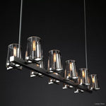 Pauillac Classic Glass Linear Chandelier 49"