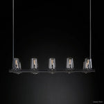 Pauillac Classic Glass Linear Chandelier 49"