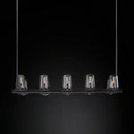 Pauillac Glass Linear Chandelier 49"