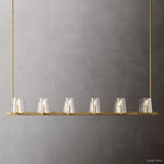 Pauillac Classic Glass Linear Chandelier 60"