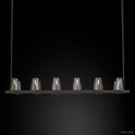 Pauillac Classic Glass Linear Chandelier 60"