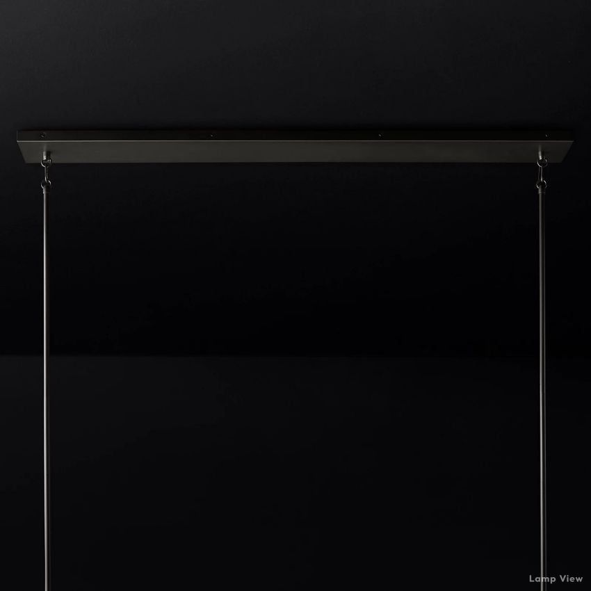 Pauillac Classic Glass Linear Chandelier 60"