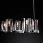 Pauillac Classic Glass Linear Chandelier 49"