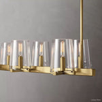 Pauillac Classic Glass Linear Chandelier 49"