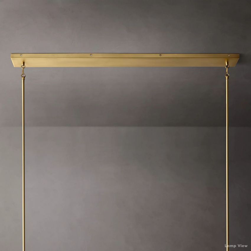 Pauillac Classic Glass Linear Chandelier 49"