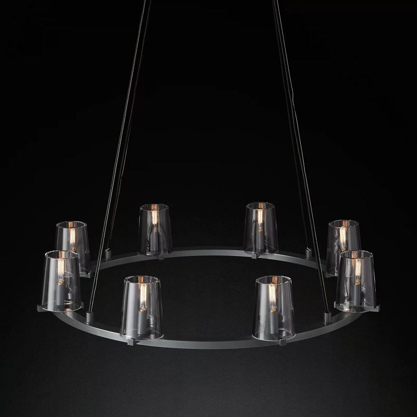 Pauillac Glass Round Chandelier 36"