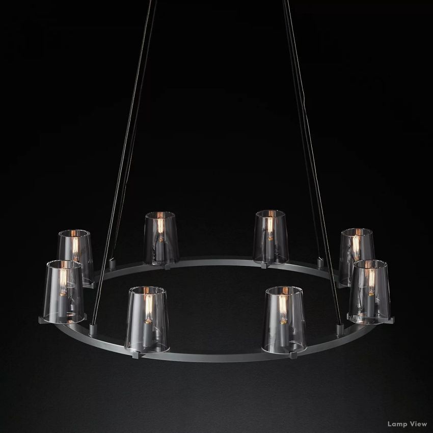 Pauillac Classic Glass Round Chandelier 36"
