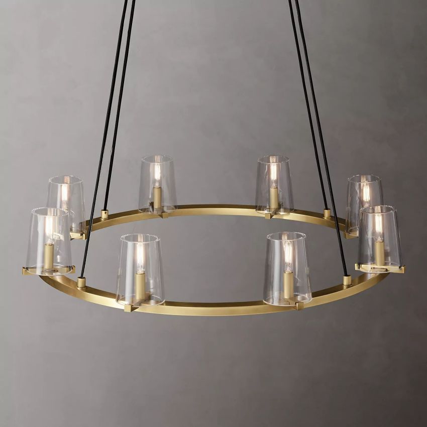 Pauillac Classic Glass Round Chandelier 36"
