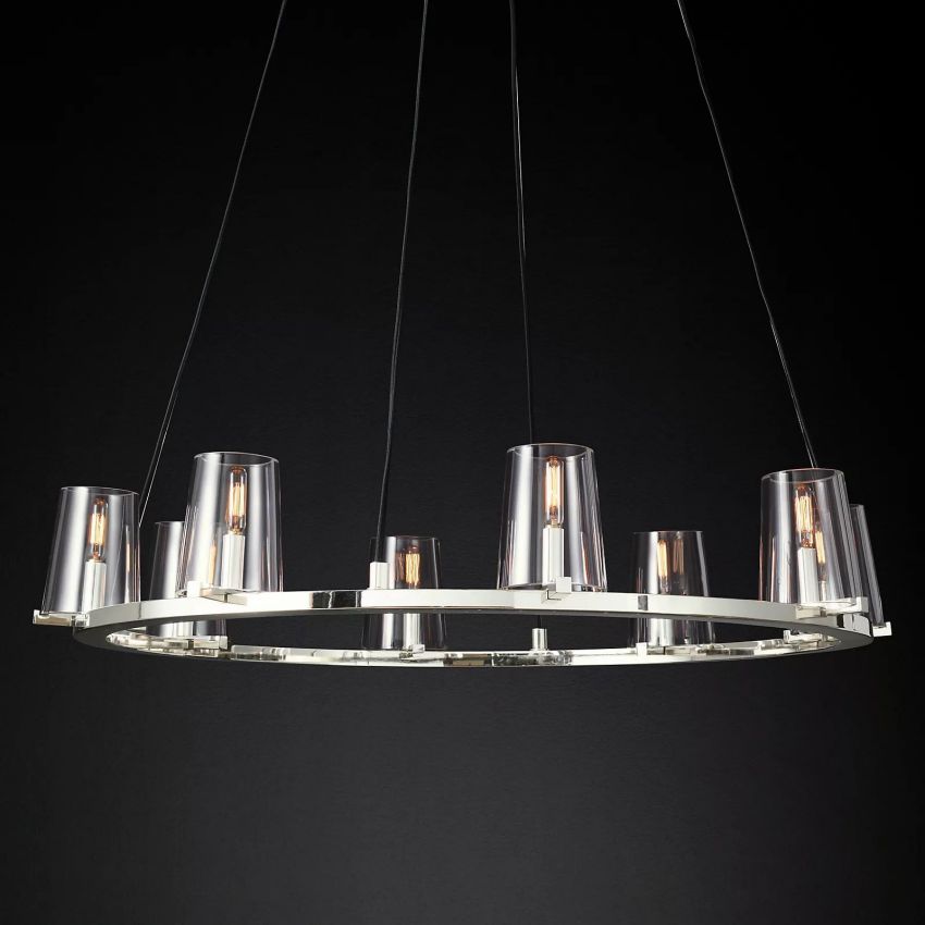 Pauillac Glass Round Chandelier 36"