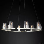Pauillac Classic Glass Round Chandelier 36"