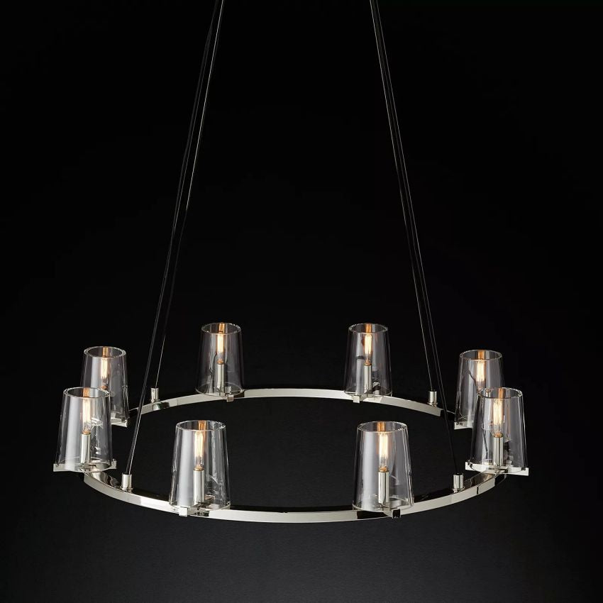 Pauillac Glass Round Chandelier 36"
