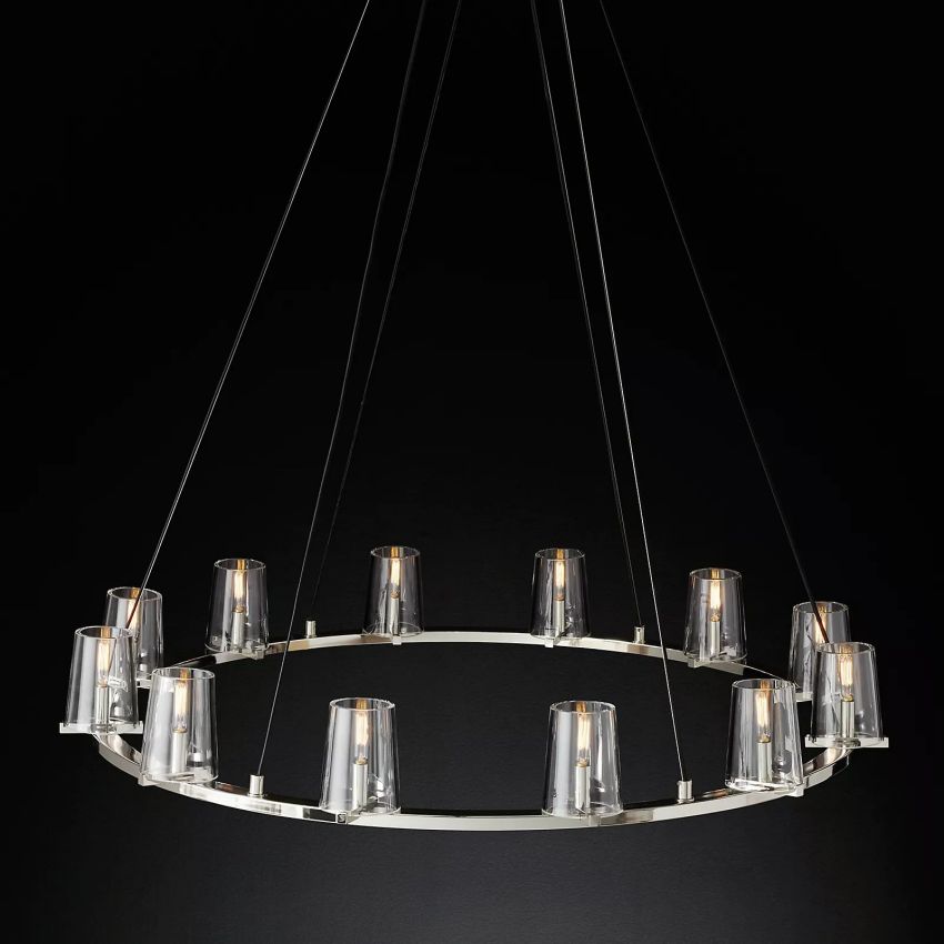 Pauillac Glass Round Chandelier 48"