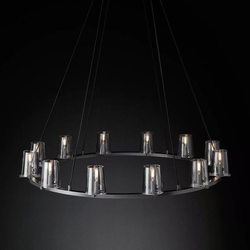 Pauillac Glass Round Chandelier 48"