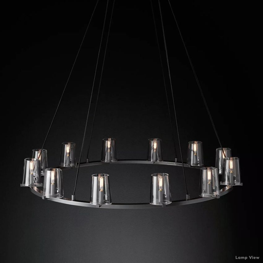 Pauillac Classic Glass Round Chandelier 48"