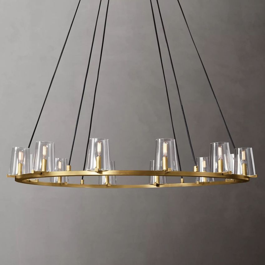 Pauillac Glass Round Chandelier 48"