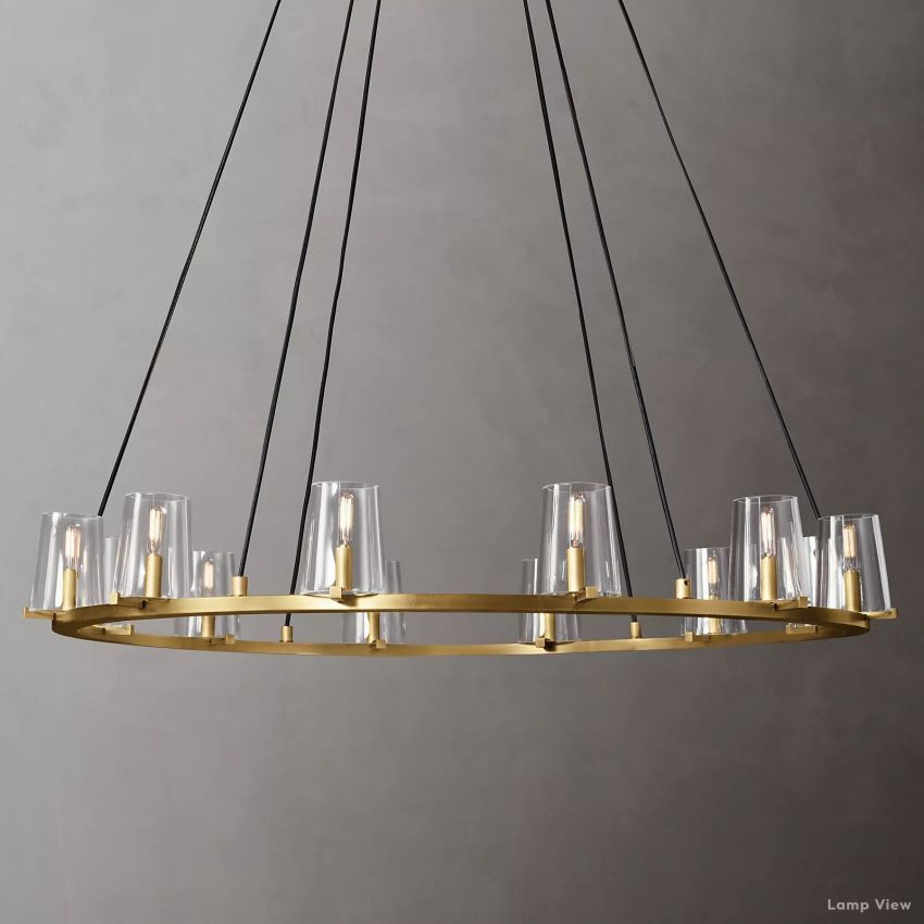 Pauillac Classic Glass Round Chandelier 48"