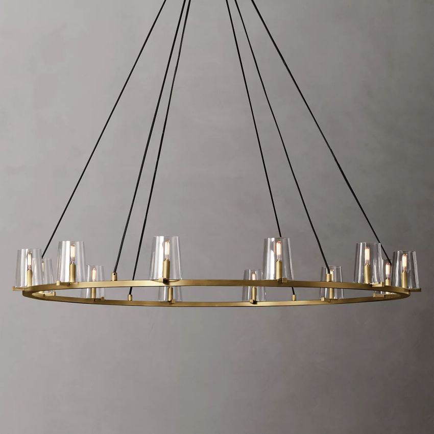 Pauillac Glass Round Chandelier 60"