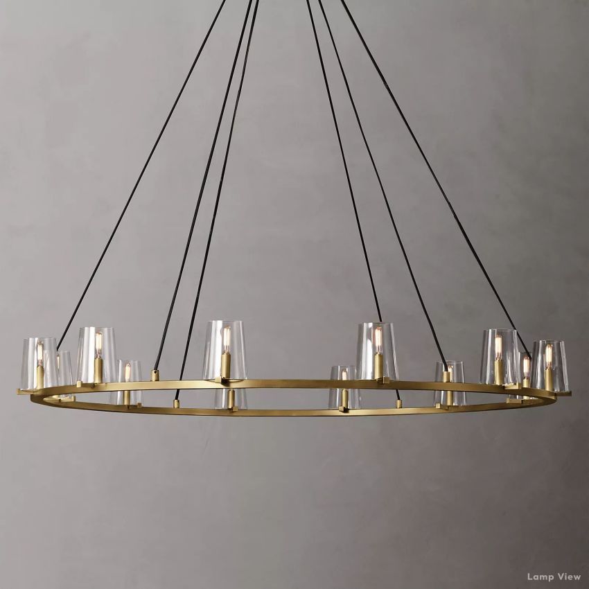 Pauillac Classic Glass Round Chandelier 60"