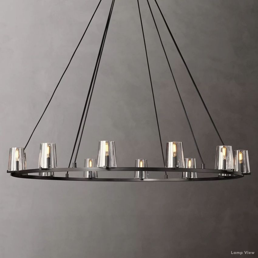 Pauillac Classic Glass Round Chandelier 60"