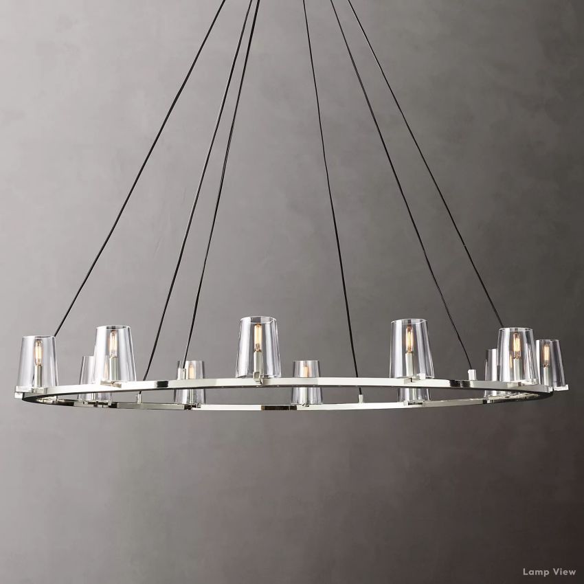 Pauillac Classic Glass Round Chandelier 60"