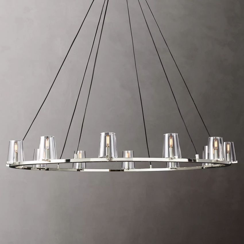 Pauillac Classic Glass Round Chandelier 60"