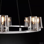 Pauillac Classic Glass Round Chandelier 36"