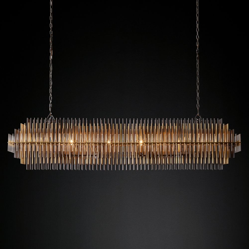 Emile Rectangular Chandelier 54"
