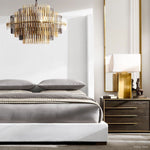 Emile Staggered Form Round Chandelier 24"