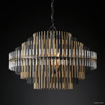 Emile Staggered Form Round Chandelier 32"