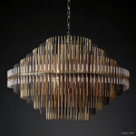 Emile Staggered Form Round Chandelier 42"