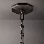 Mirello Prismed Crystal Round Chandelier 36"