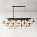 Cabrette Pristine Glass Linear Chandelier 72"