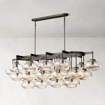 Cabrette Pristine Glass Linear Chandelier 72"