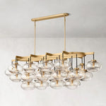 Cabrette Pristine Glass Linear Chandelier 72"