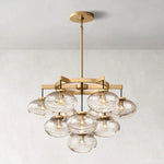 Cabrette Pristine Glass Round Chandelier 36"