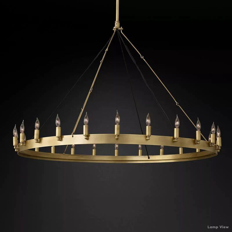 Camino Vintage Structural Round Chandelier 50"