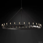 Camino Vintage Structural Round Chandelier 63"