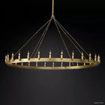 Camino Vintage Structural Round Chandelier 63"