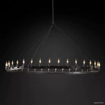 Camino Vintage Structural Round Chandelier 73"