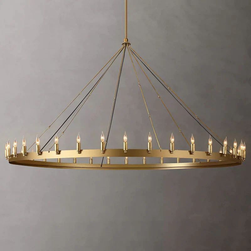 Camino Round Chandelier 73"
