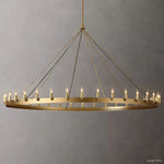 Camino Vintage Structural Round Chandelier 73"