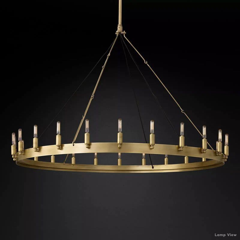 Camino Vintage Structural Round Chandelier 50"