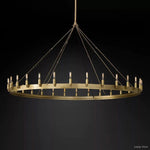 Camino Vintage Structural Round Chandelier 63"