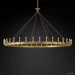 Camino Vintage Structural Round Chandelier 73"